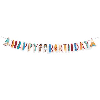 LETTER BANNER ΙΝΔΙΑΝΟΙ HAPPY BIRTHDAY