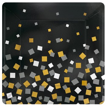 ΠΙΑΤΑ ΤΕΤΡΑΓΩΝΑ ΜΕ CONFETTI GLITTER 8ΤΜΧ