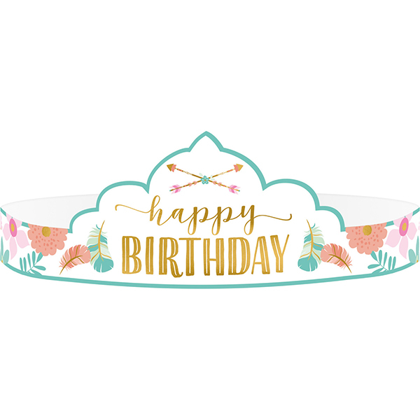 ΣΤΕΜΜΑ-ΚΟΡΩΝΑ BOHO BIRTHDAY GIRL 8ΤΜΧ