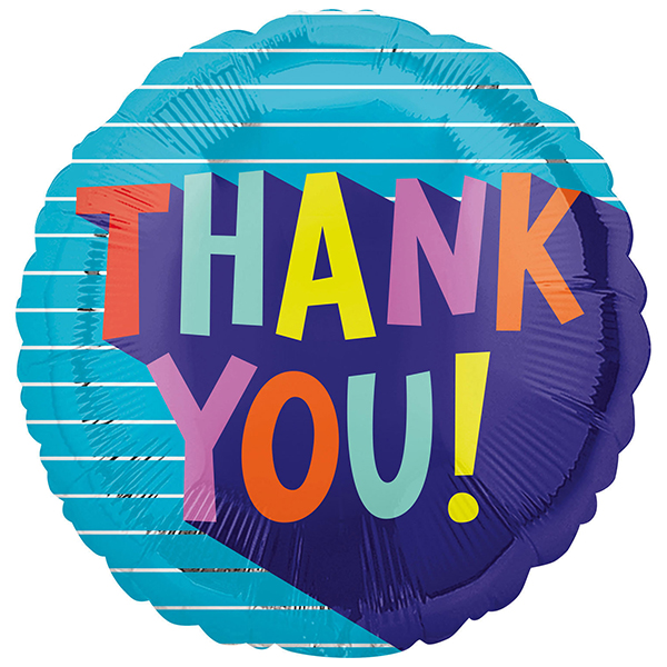 FOIL17'' THANK YOU FUN TYPE