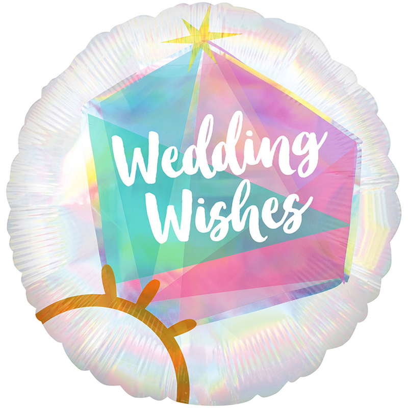  FOIL 18'' ΜΟΝΟΠΕΤΡΟ WEDDING WISHES