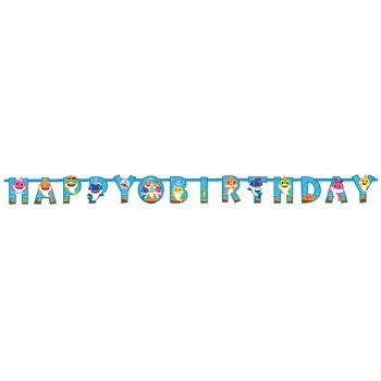LETTER BANNER HAPPY BIRTHDAY BABYSHARK