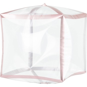 FOIL CUBEZ ΔΙΑΦΑΝΟ ΜΕ ROSE GOLD ΜΠΟΡΝΤΟΥΡΑ