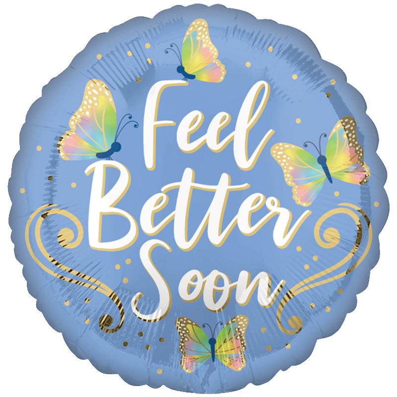 FOIL  17'' FEEL BETTER BUTTERFLIES