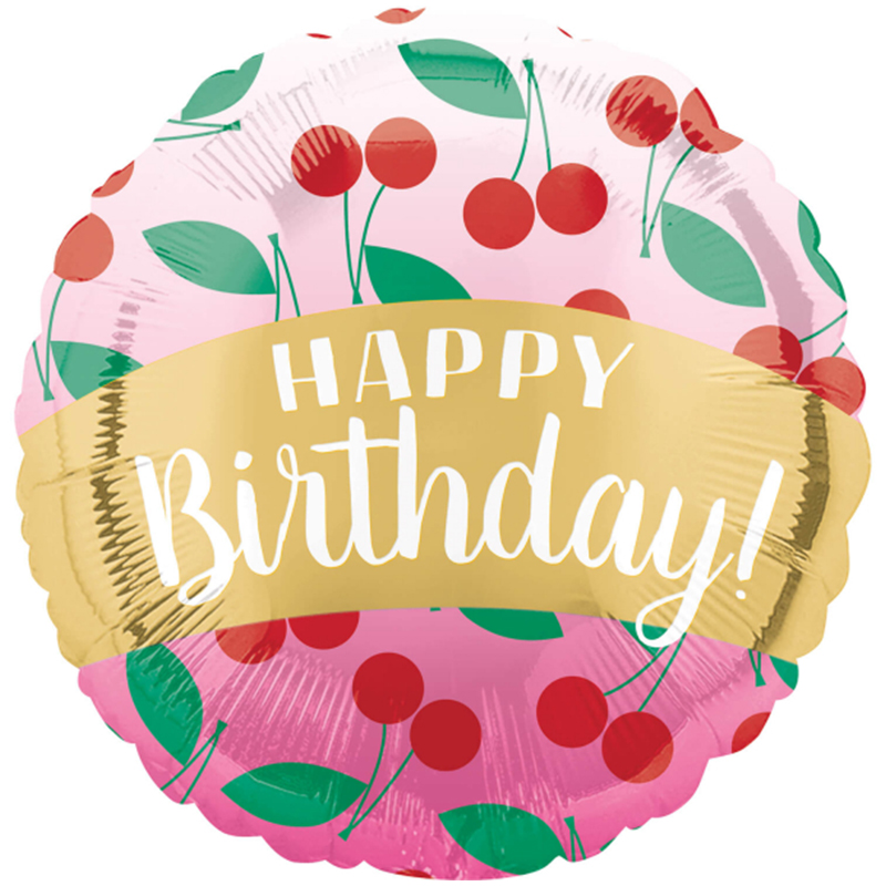 FOIL  17'' HAPPY BIRTHDAY ΚΕΡΑΣΙΑ