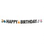 LETTER BANNER HAPPY BIRTHDAY ON THE ROAD