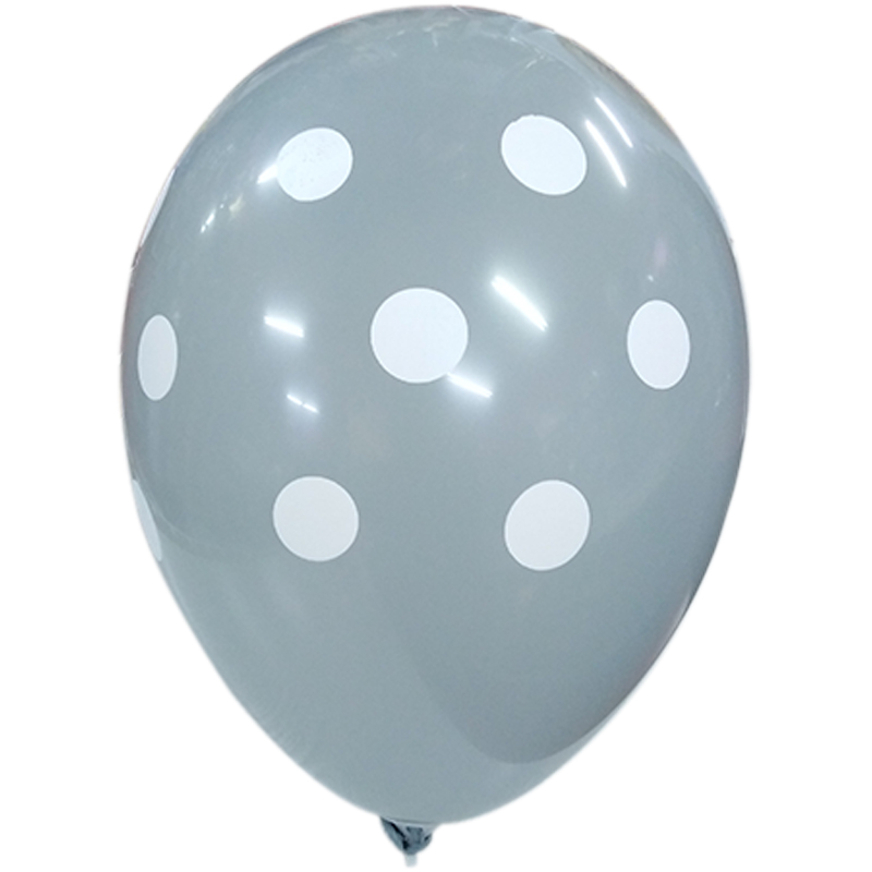 LATEX 12'' ΓΚΡΙ ΤΥΠΩΜΕΝΟ ΠΟΥΑ 25ΤΕΜ