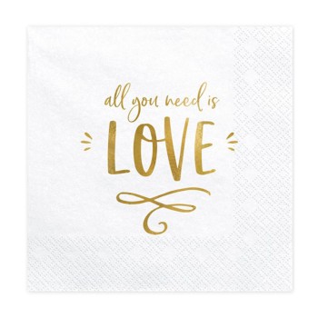 ΧΑΡΤΟΠΕΤΣΕΤΕΣ ΜΕΓΑΛΕΣ ALL YOU NEED IS LOVE 20ΤΜΧ