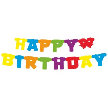 ΓΙΡΛΑΝΤΑ ΓΡΑΜΜΑΤΑ HAPPY BIRTHDAY ΠΟΛΥΧΡΩΜΟ ΦΙΟΓΚΟΣ