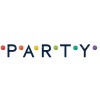 ΓΙΡΛΑΝΤΑ ΓΡΑΜΜΑΤΑ PARTY ΜΕ ΠΟΛΥΧΡΩΜΑ POM POMS 