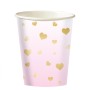 ΠΟΤΗΡΙΑ OMBRE ΡΟΖ ΜΕ ΧΡΥΣΕΣ ΚΑΡΔΙΕΣ 