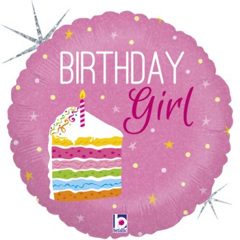  FOIL 18'' BIRTHDAY CAKE GIRL