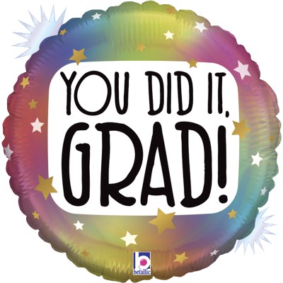 FOIL 18'' HAPPY GRADUATION - YOU DID IT GRAD!
