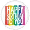 FOIL S/S HAPPY BIRTHDAY RAINBOW WISHES