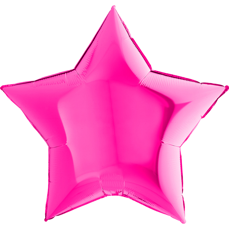 FOIL 36'' ΑΣΤΕΡΙ MAGENTA ΜΟΝΟΧΡΩΜΟ
