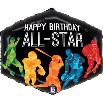 FOIL S/S ALL SPORTS BIRTHDAY