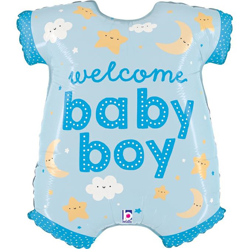 FOIL S/S WELCOME BABY BOY ΣΙΕΛ ΚΟΡΜΑΚΙ