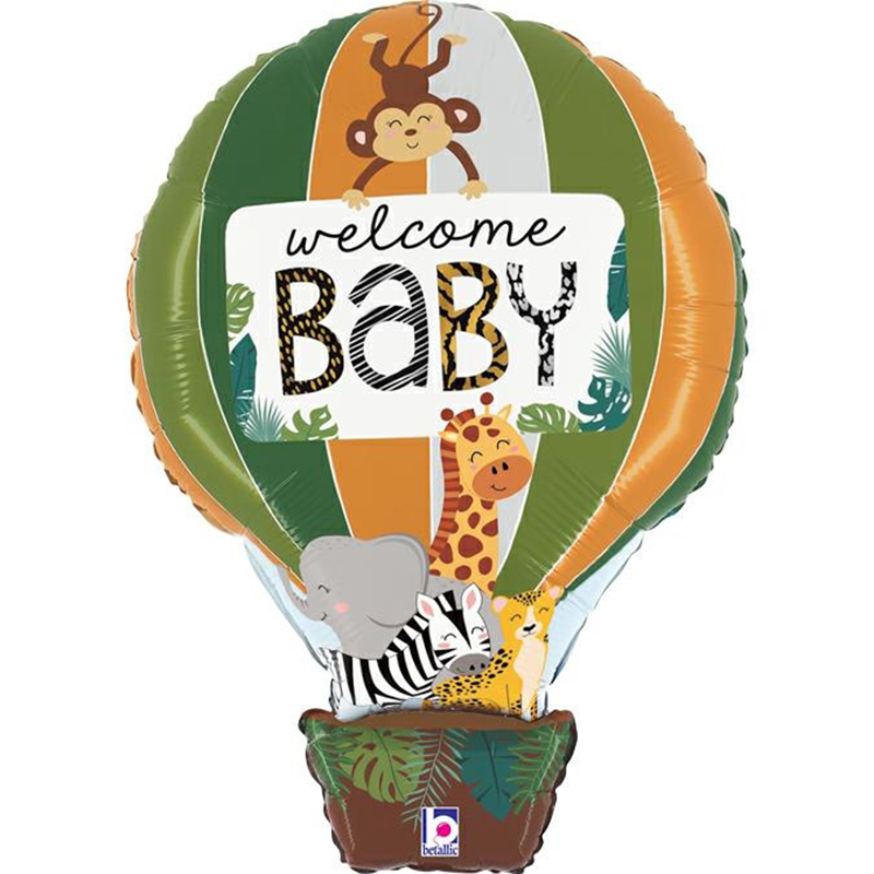 FOIL S/S ΑΕΡΟΣΤΑΤΟ ΖΩΑ ΖΟΥΓΚΛΑΣ WELCOME BABY