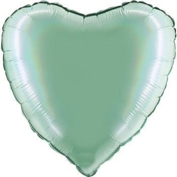 FOIL 18'' ΚΑΡΔΙΑ RAINBOW PLATINUM ΒΕΡΑΜΑΝ