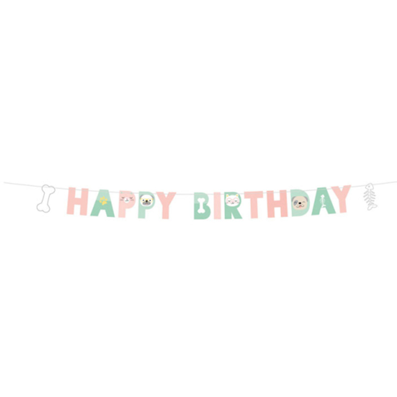 LETTER BANNER BIRTHDAY HELLO PETS 1ΤΜΧ
