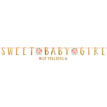 LETTER BANNER KIT SWEET BABY GIRL