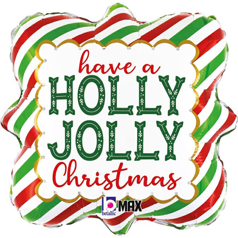 FOIL 18'' HOLLY JOLLY CHRISTMAS