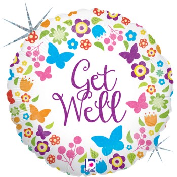FOIL 18'' ΠΕΤΑΛΟΥΔΕΣ ΚΑΙ ΛΟΥΛΟΥΔΙΑ GET WELL