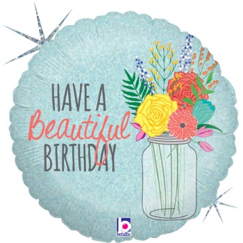 FOIL 18'' BEAUTIFUL BIRTHDAY ΒΕΡΑΜΑΝ