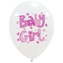 LATEX 12'' ΤΥΠΩΜΕΝΑ BABY GIRL 25ΤΕΜ