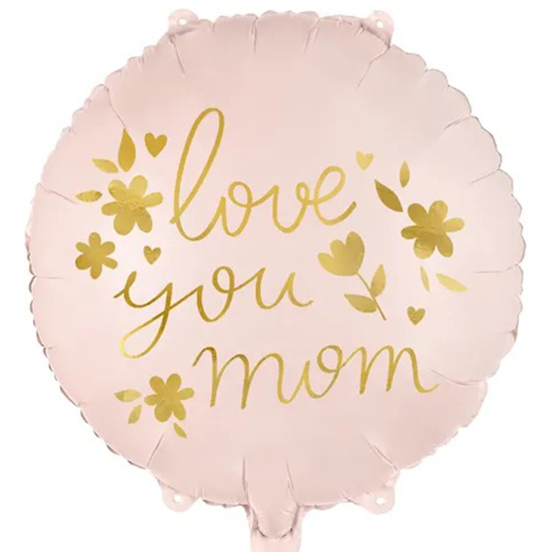 FOIL 18'' LOVE YOU MOM ΡΟΖ