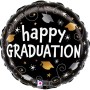 FOIL 18'' HAPPY GRADUATION ΑΣΗΜΙ ΚΑΙ ΧΡΥΣΟ