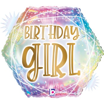 FOIL 18'' HAPPY BIRTHDAY OPAL ΕΞΑΓΩΝΟ