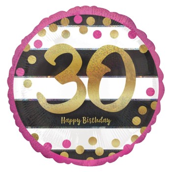  FOIL 18'' HAPPY BIRTHDAY 30