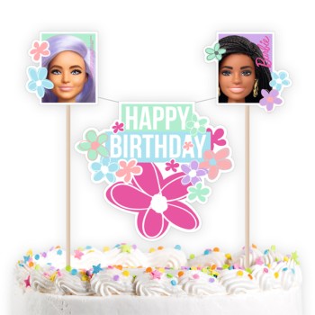 CAKE TOPPER ΤΟΥΡΤΑΣ BARBIE HAPPY BIRTHDAY 1ΤΜΧ