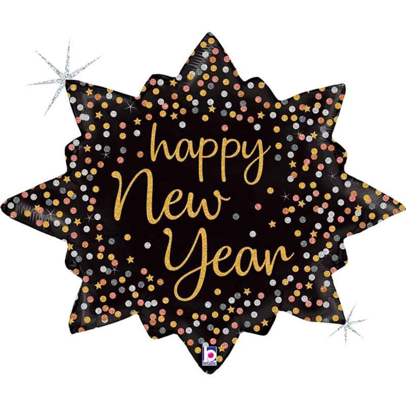 FOIL S/S ΑΣΤΕΡΙ HAPPY NEW YEAR