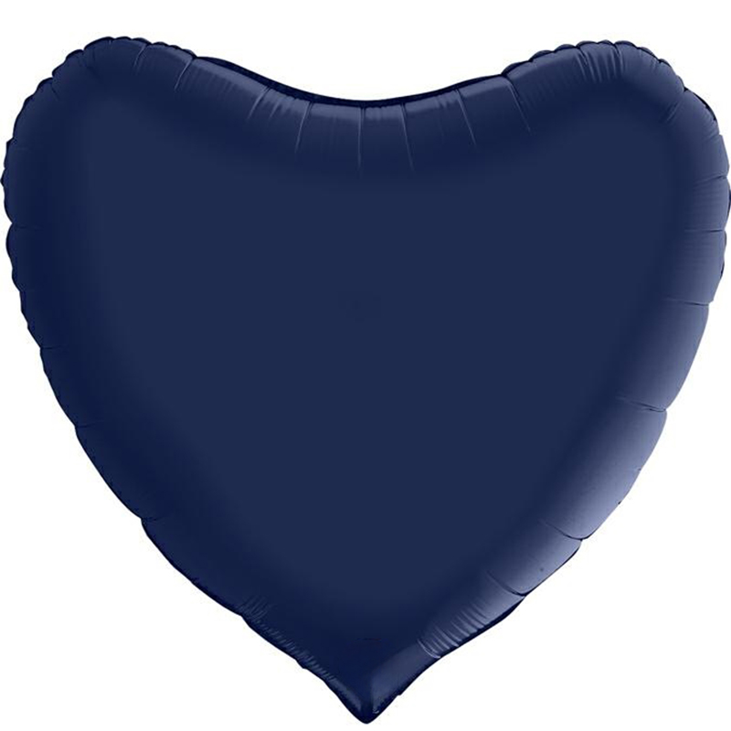 FOIL 36'' ΚΑΡΔΙΑ ΣΑΤΙΝΕ ΜΠΛΕ NAVY