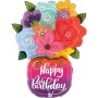  FOIL S/S HAPPY BIRTHDAY ΒΑΖΟ ΜΕ ΛΟΥΛΟΥΔΙΑ