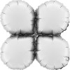 FOIL ΒΑΣΗ MINI 13'' SATIN ΛΕΥΚΟ ΣΤΡΟΓΓΥΛΟ