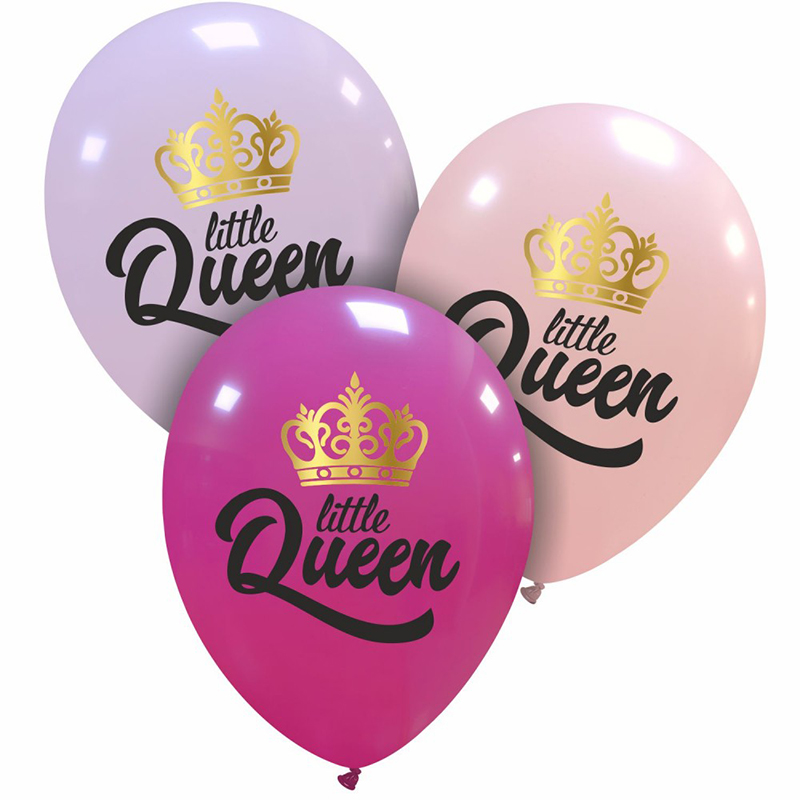 LATEX 12'' LITTLE QUEEN ΧΡΥΣΗ ΚΟΡΩΝΑ 6ΤΜΧ