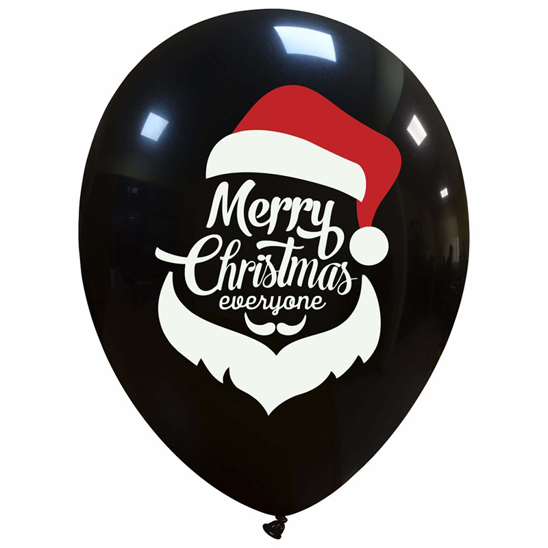 LATEX 12'' ΤΥΠΩΜΕΝΟ MERRY CHRISTMAS EVERYONE 2ΧΡΩΜΟ 6ΤΕΜ