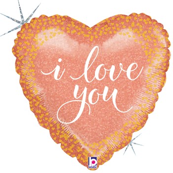 FOIL 18'' I LOVE YOU ROSEGOLD