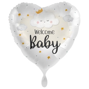 FOIL 17'' ΚΑΡΔΙΑ WELCOME BABY 