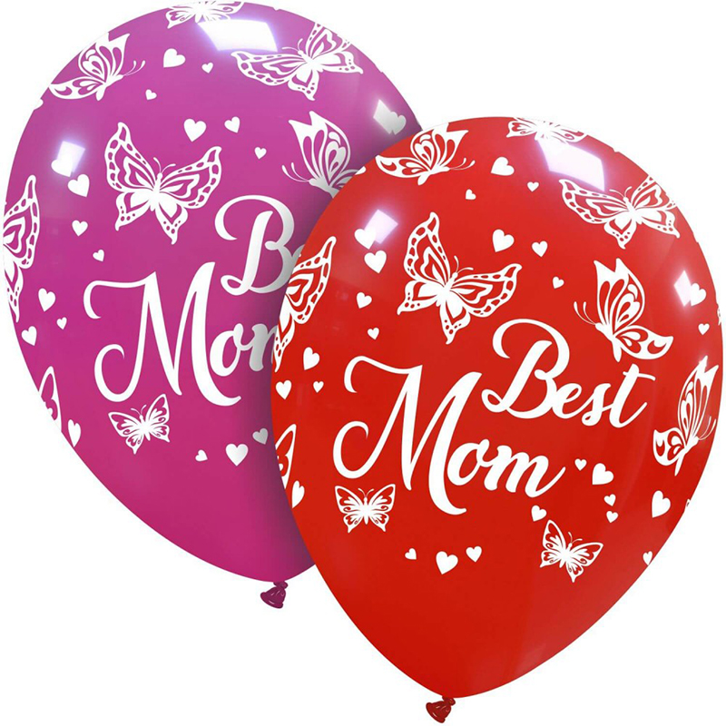 LATEX 12'' BEST MOM ΠΕΤΑΛΟΥΔΕΣ  25ΤΕΜ
