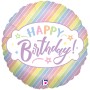 FOIL 18'' HAPPY BIRTHDAY PASTEL