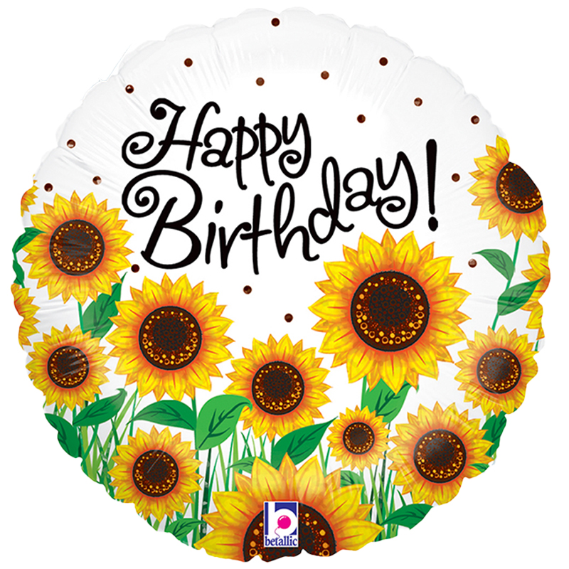 FOIL 18'' BIRTHDAY ΛΟΥΛΟΥΔΙΑ ΗΛΙΟΣ