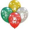 LATEX 12'' ΤΥΠΩΜΕΝΟ XMAS μεταλλικά 6ΤΜΧ
