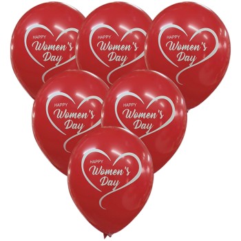 LATEX 12'' HAPPY WOMEN'S DAY 6ΤΕΜ