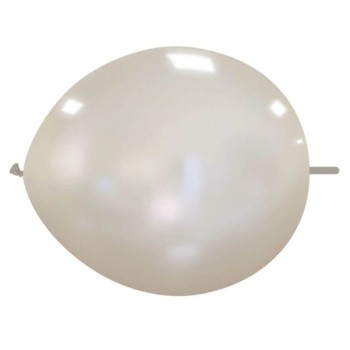 LATEX ΓΙΡΛΑΝΤΑΣ 6'' ΑΣΗΜΙ ΜΕΤΑΛΛΙΚΟ 50ΤΕΜ