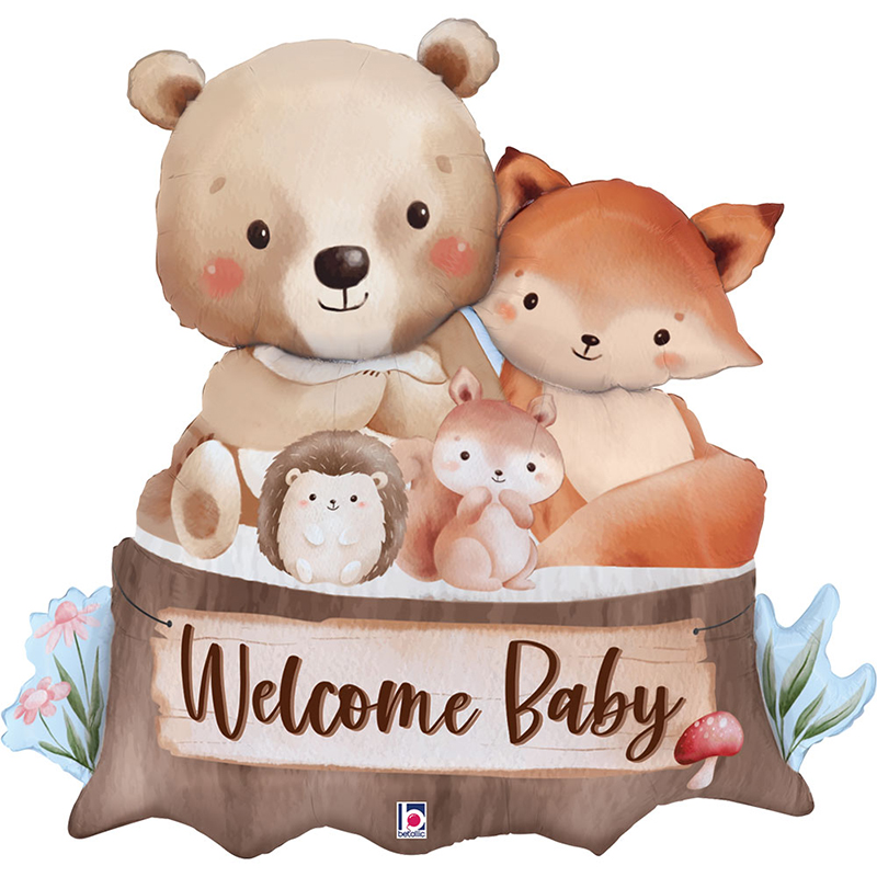 FOIL S/S WELCOME BABY ΖΩΑ ΔΑΣΟΥΣ