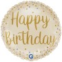 FOIL 18'' SATIN CREAM HAPPY BIRTHDAY ΜΕ ΠΟΥΑ